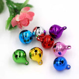 30pcs Multicolor 14mm Copper Jingle Small Bells for Crafts DIY Jewelry