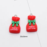 10pcs Christmas Resin Charms for Earrings Keychains DIY Decor