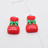 10pcs Christmas Resin Charms for Earrings Keychains DIY Decor