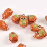 5 Owl Charms Jingle Bells Xmas Decor Wind bell Gift 26x17mm