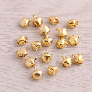 300 Pcs/Lot 6*8mm Christmas Bells Mix Colors Loose Beads Small Jingle Bells