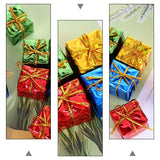 72 Pcs Christmas Tree Ornament Pack Garland Decor Craft Hanging Accessories