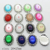 10Pcs 25x20mm Rhinestone Flat Oval DIY Jewelry Wedding Christmas Decor