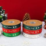 25 Yd Flower Ribbon - Floral Baking Decoration - Christmas Wrapping Ribbon
