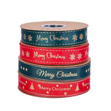 25 Yd Flower Ribbon - Floral Baking Decoration - Christmas Wrapping Ribbon