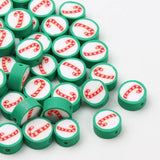 Christmas Clay Spacer Beads Santa Snowman For Jewelry Making DIY Decoration