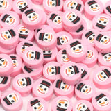 Snowman Pattern Clay Spacer Beads for Jewelry Making DIY