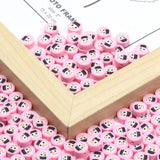 Snowman Pattern Clay Spacer Beads for Jewelry Making DIY