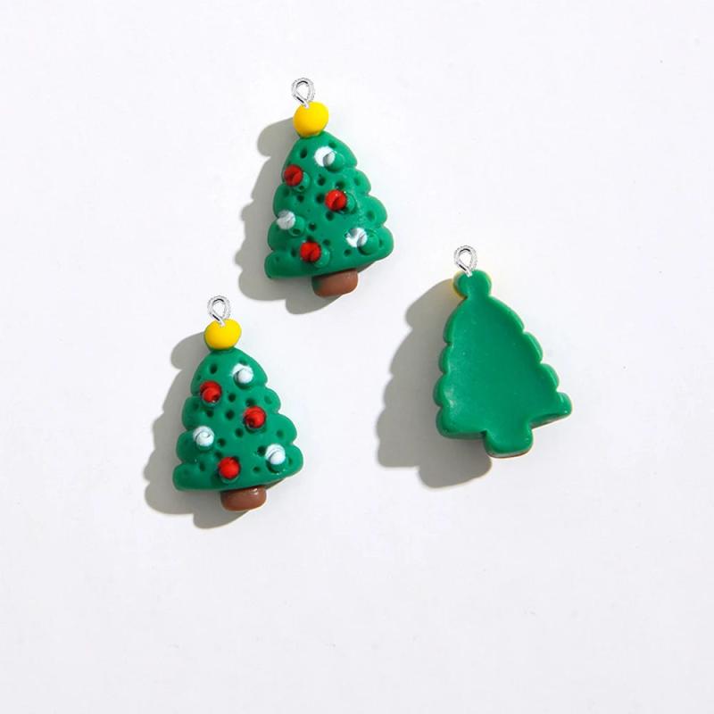 10PCS Christmas Cartoon Charms DIY Jewelry Pendants