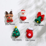 10PCS Christmas Cartoon Charms DIY Jewelry Pendants
