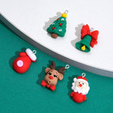 10PCS Christmas Cartoon Charms DIY Jewelry Pendants