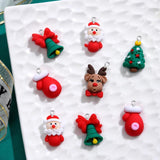 10PCS Christmas Cartoon Charms DIY Jewelry Pendants