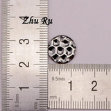 12mm 10pcs Copper Spherical Round Charms Pendants Antique Jewelry DIY Craft