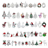 15pcs Green Enamel Xmas Charms for Earrings, Jewelry & Key Chain Pendant