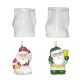 Christmas Santa Silicone Mold Festive Decoration Plaster Drop