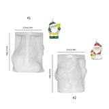 Christmas Santa Silicone Mold Festive Decoration Plaster Drop