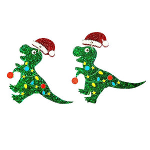 Dinosaur Earrings Pendants Christmas Ear Ornaments Decor