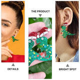 Dinosaur Earrings Pendants Christmas Ear Ornaments Decor