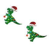Dinosaur Earrings Pendants Christmas Ear Ornaments Decor