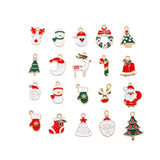 Enamel Colorful Drop Charms DIY Xmas Tree Jewelry Bracelet