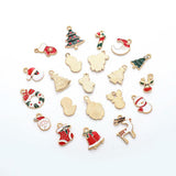 Enamel Colorful Drop Charms DIY Xmas Tree Jewelry Bracelet
