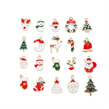 Enamel Colorful Drop Charms DIY Xmas Tree Jewelry Bracelet