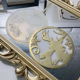 Cat Christmas Elk Pendant Crystal Epoxy Resin Mold Ornament Silicone Mould