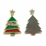 Christmas Tree Acrylic Stud Earrings Xmas Decor Women Jewelry