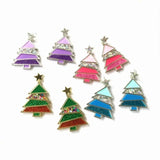 Christmas Tree Acrylic Stud Earrings Xmas Decor Women Jewelry