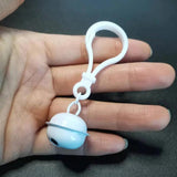 9Pcs 22mm Jingle Bell Keychain DIY Charms for Car Bag Buckles Party Decor
