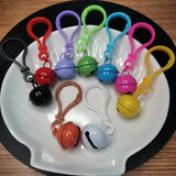 9Pcs 22mm Jingle Bell Keychain DIY Charms for Car Bag Buckles Party Decor