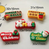 10PCS Christmas English Sign Charms for DIY Jewelry Decoration
