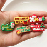 10PCS Christmas English Sign Charms for DIY Jewelry Decoration