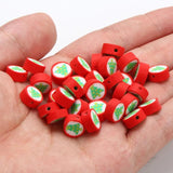 20pcs Christmas Tree Clay Beads for DIY Jewelry Making Decor