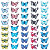 10Pcs Enamel Butterfly Dangle Charms for DIY Jewelry Making