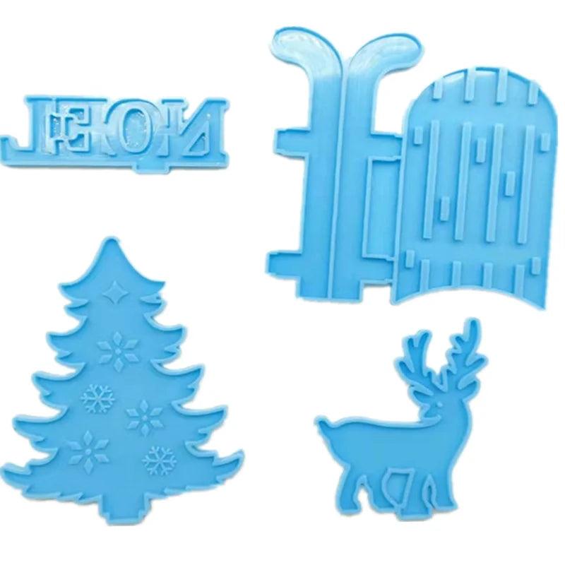 Christmas Deer Resin Mold for Holiday Decorations DIY