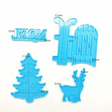 Christmas Deer Resin Mold for Holiday Decorations DIY