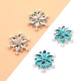 5 PCS 27mm Rhinestone Snowflake Christmas Tree Wedding DIY Decoration