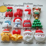10PCS Christmas Button Snowman Charms for DIY Jewelry Pendants
