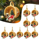 1Pc Christmas Tree Pendant Dog Animal Drop Ornament Year Festive Party Supplies