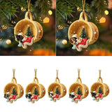 1Pc Christmas Tree Pendant Dog Animal Drop Ornament Year Festive Party Supplies