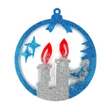 Silicone Pendant Mold Snowflake Heart Resin DIY Craft Xmas Tree