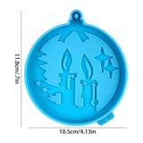 Silicone Pendant Mold Snowflake Heart Resin DIY Craft Xmas Tree