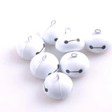 Cartoon Jingle Bells Christmas Decoration Pendants DIY Crafts 21mm 10pcs