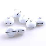 Cartoon Jingle Bells Christmas Decoration Pendants DIY Crafts 21mm 10pcs
