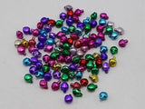 200 Mixed Aluminum Jingle Bells Beads Charms 6mm DIY Decoration