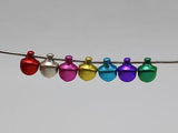 200 Mixed Aluminum Jingle Bells Beads Charms 6mm DIY Decoration