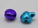 200 Mixed Aluminum Jingle Bells Beads Charms 6mm DIY Decoration