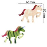 5pcs Beauty Horse Brooch Base for DIY Jewelry Making Acrylic Brooches Decoration