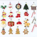40 Pcs Christmas Resin Mini Pendant DIY Jewelry Accessory Decor